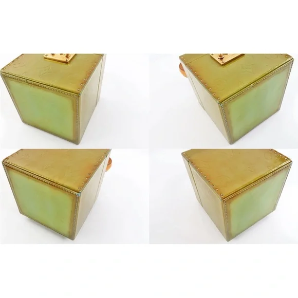 Louis Vuitton Olive Green Box Bag with Gold Accents - Picture 5 of 15
